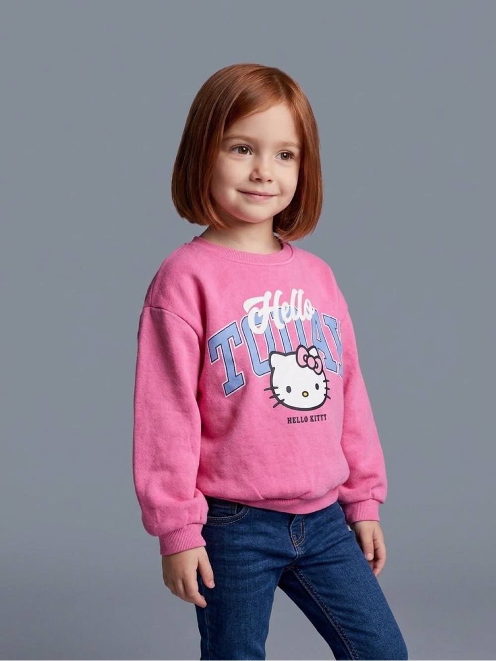 H&M Hello Kitty Pink Crewneck Sweatshirt for Kids